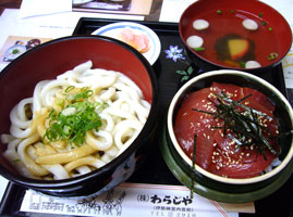 伊勢うどん&手こね寿司